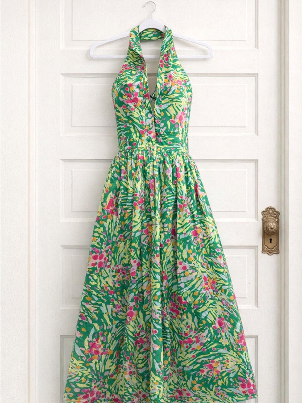 S/W/F Halter Maxi Dress size SMALL